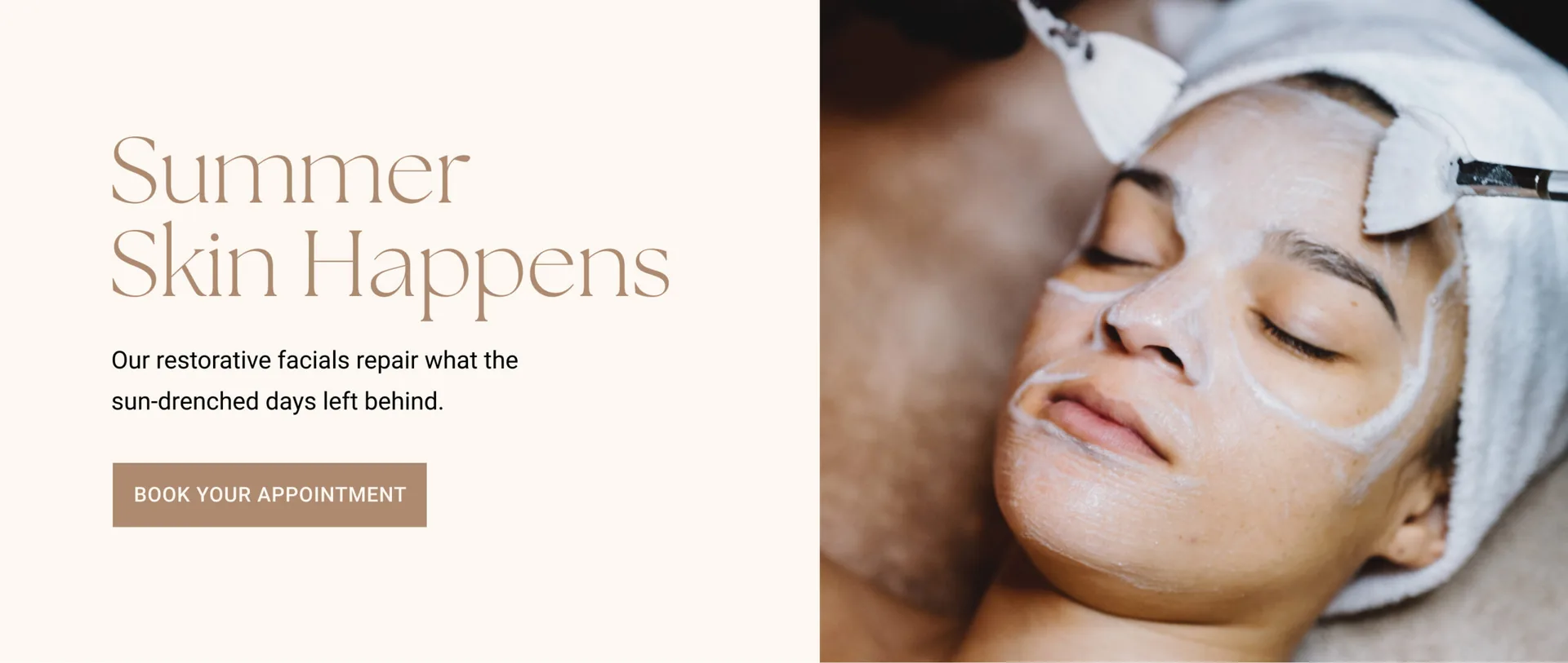 Summer Skin Happens — restorative facials at About Faces Day Spa & Salon